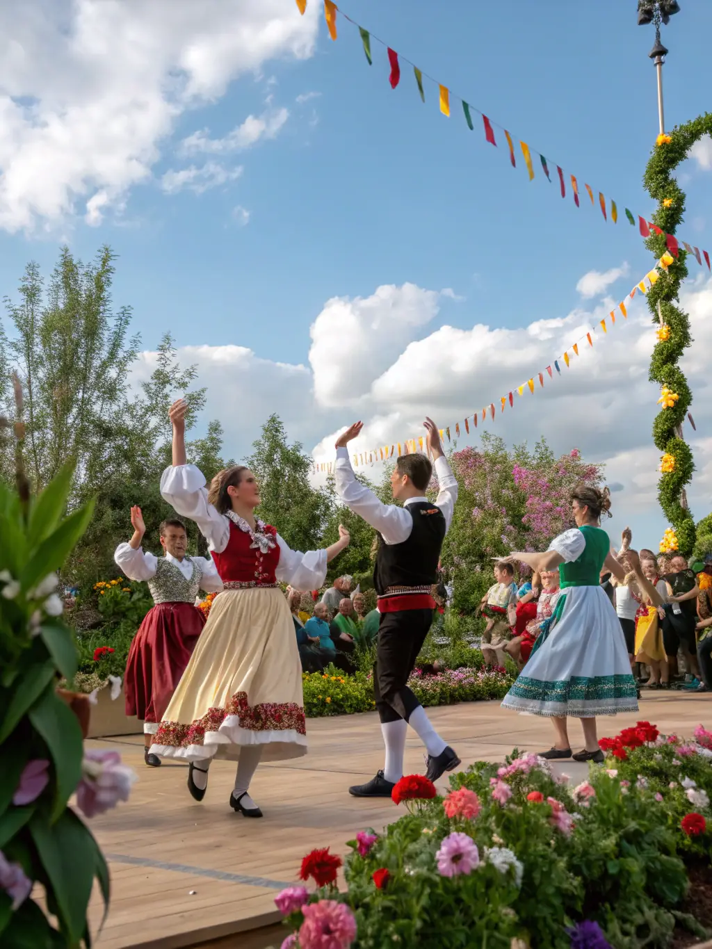 A compelling image of a community performance, featuring local talent and celebrating cultural diversity, supported by ASSOCIATION LA PARALLELE.